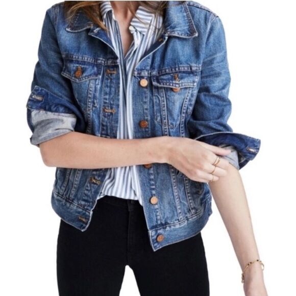 Madewell Jackets & Blazers - NEW Madewell The Jean Jacket in Pinter Wash, 3X‎